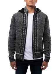 Men's Full-zip Knit Sweater Jacket