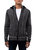 Men's Full-zip Knit Sweater Jacket - Black/White