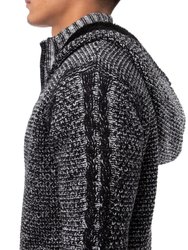 Men's Full-zip Knit Sweater Jacket