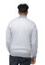 Men's Quarter Zip Pullover Top With Contrast Shoulder Piecing