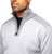 Men's Quarter Zip Pullover Top With Contrast Shoulder Piecing