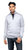 Men's Quarter Zip Pullover Top With Contrast Shoulder Piecing