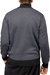 Men's Quarter Zip Pullover Top With Contrast Shoulder Piecing