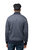 Men's Quarter Zip Pullover Top With Contrast Shoulder Piecing