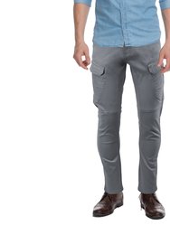 Men's Slim Look Cargo Pants - Grey