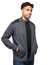 Men's Zip Up Jacket With Contrast Shoulder Piecing