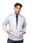 Men's Zip Up Jacket With Contrast Shoulder Piecing