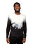 Pullover Crewneck Tie Dye Fashion Sweater - Black/Blue/White