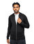 Slim Fit Full-Zip Sweater Jacket - XMW-3747 - Black