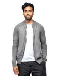 Slim Fit Full-Zip Sweater Jacket - XMW-3747