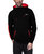 Sports Men's Active Pullover Hoodie - Black/Red