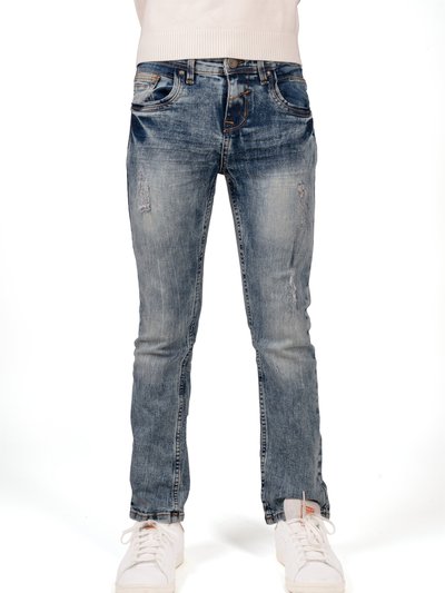 X RAY X RAY Boys Slim Fit Distressed Ripped and Repaired Jeans With Small Fashion Rips product