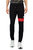 X RAY Men's Active Fashion Fleece Jogger Sweatpants With Zip Pockets & Elastic Bottom - Black/Red