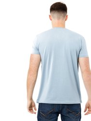 X RAY Men's Basic Henley Neck Short Sleeve T-Shirt