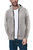 X RAY Men's Button Cable Knit Full Zip Hooded Sweater Jacket