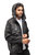 X RAY Men's Soft Shell Full Zip Windbreaker Quilted Jacket With Hood