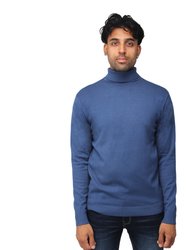 X RAY Men's Turtleneck Mock Neck Pullover Sweater Big & Tall Available - Ink Blue