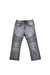 X RAY Toddler Boy's Slim Fit Distressed Ripped Rectangle Stitched Biker Pants Moto Jeans - Grey