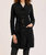 Corduroy Belted Trench - Black