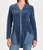 Luella Hooded Jacket - Bluestone