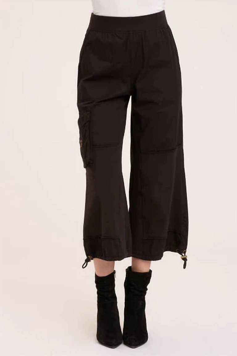 Numa Cargo Crop Pants - Black