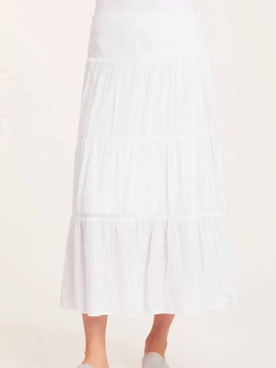 XCVI Sirius Tiered Skirt In White product