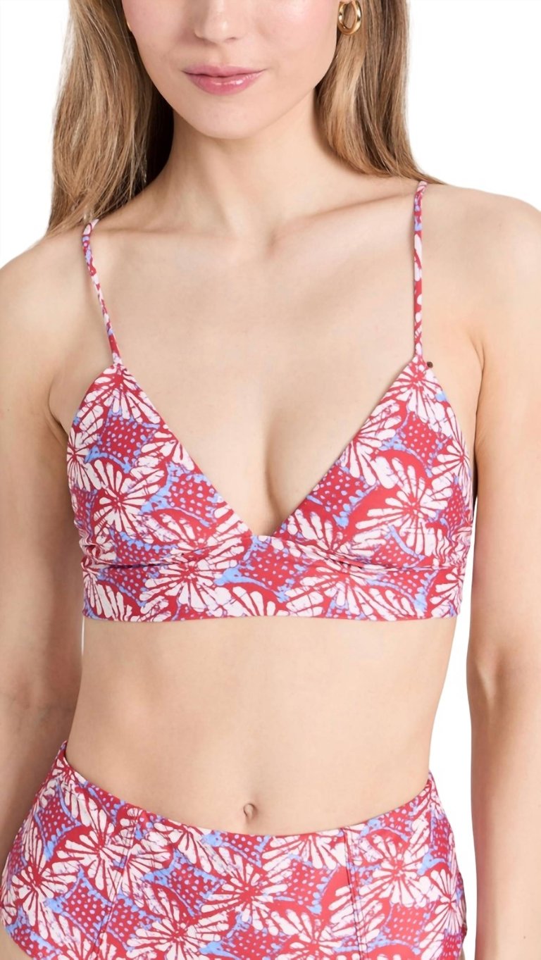 Bensyn Bikini Top In Ruby Petal - Ruby Petal