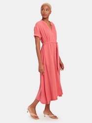 Cate Crinkled Gauze Midi Dress