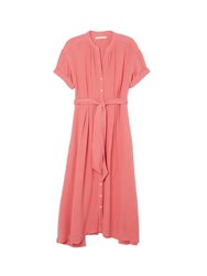 Cate Crinkled Gauze Midi Dress