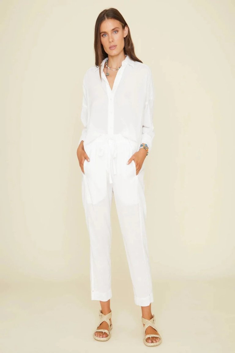 Xirena White Draper Pant In White