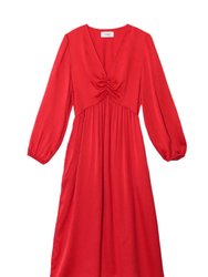 Eloise Dress In Red - Red