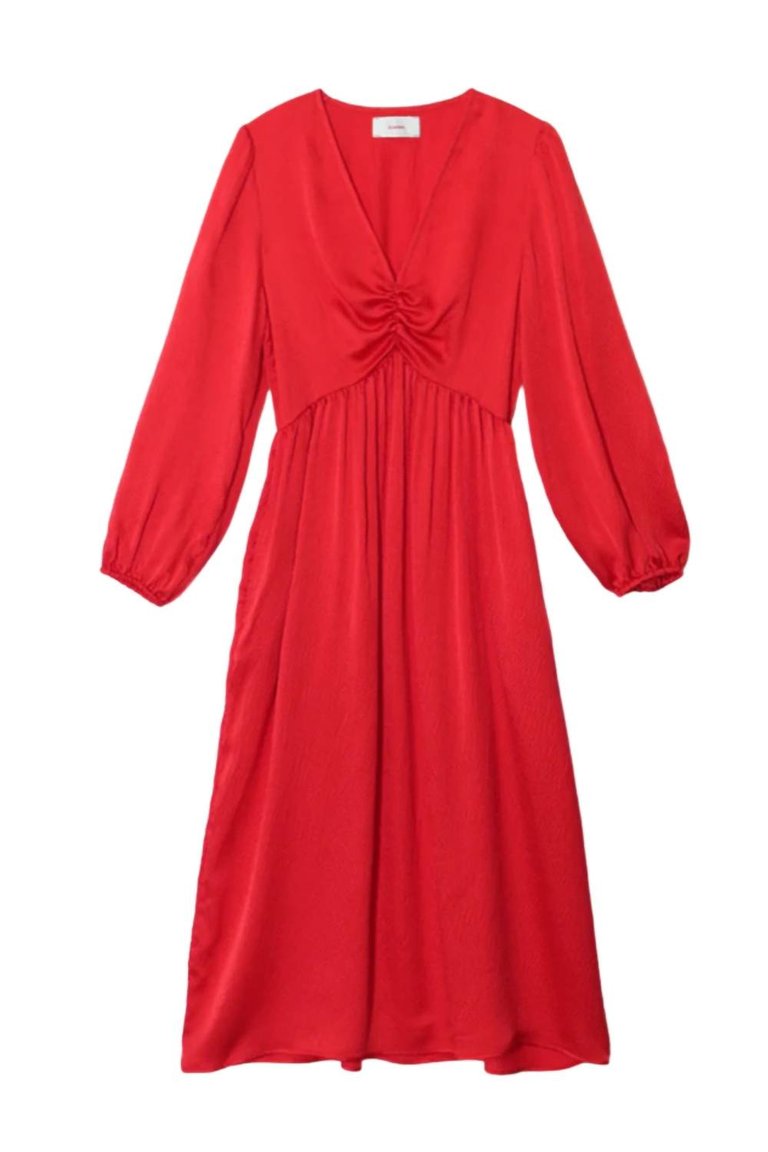 Eloise Dress In Red - Red