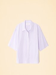 Gracie Shirt - Lilac Stripe