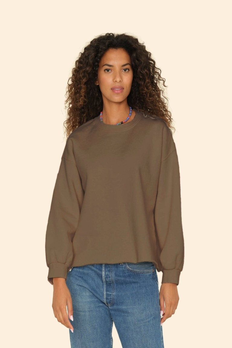 Honor Sweatshirt In Clover Green - Clover Green