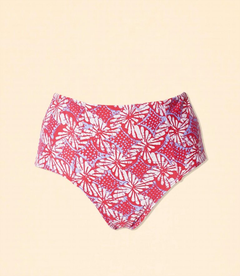 Serena Bikini Bottom In Ruby Petal