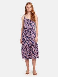 Tierney Midi Dress - Navy Seas