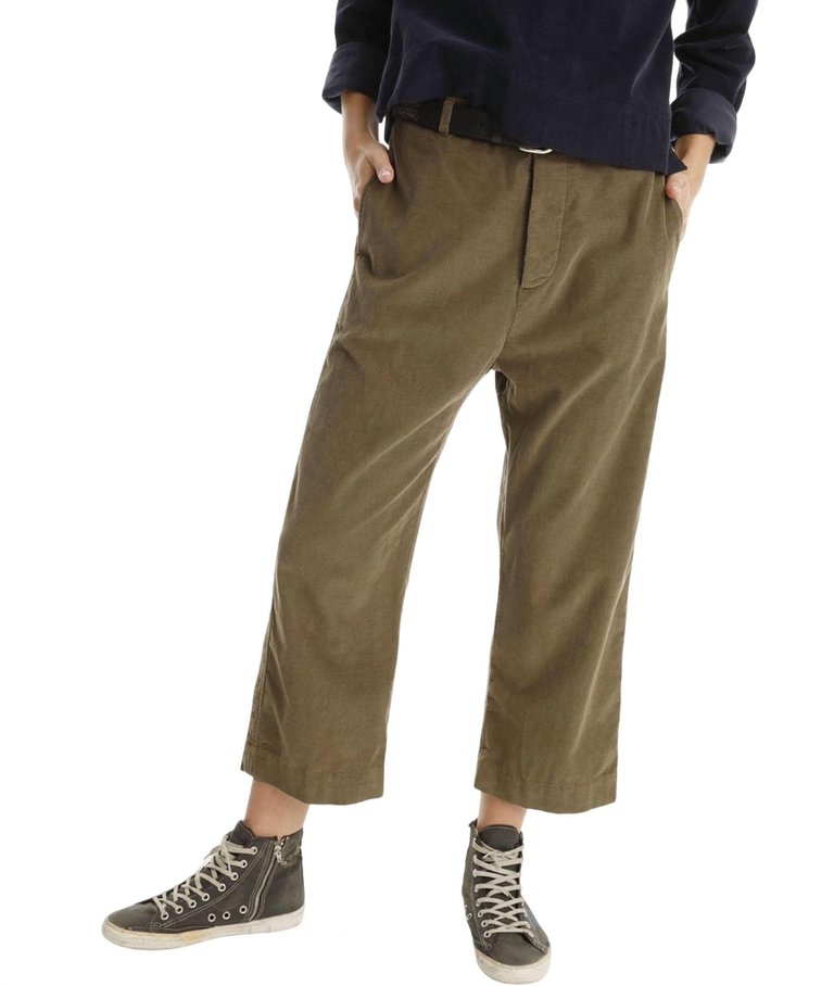 Women's Paley Pant In Army Cord - Army Cord