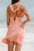 Seville Tied Up Mini Dress In Coral