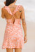 Seville Tied Up Mini Dress In Coral