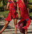 Tahiti Mumu Dress In Red