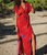 Tahiti Mumu Dress In Red - Red