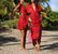 Tahiti Mumu Dress In Red