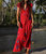 Tahiti Wrap Dress In Red