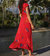 Tahiti Wrap Dress In Red