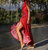 Tahiti Wrap Dress In Red