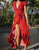 Tahiti Wrap Dress In Red