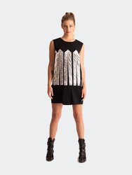 Sofi Silver Strapping Dress - Black/Silver