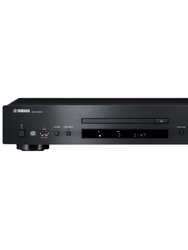 Single Disk CD Player With Front Panel USB - Black