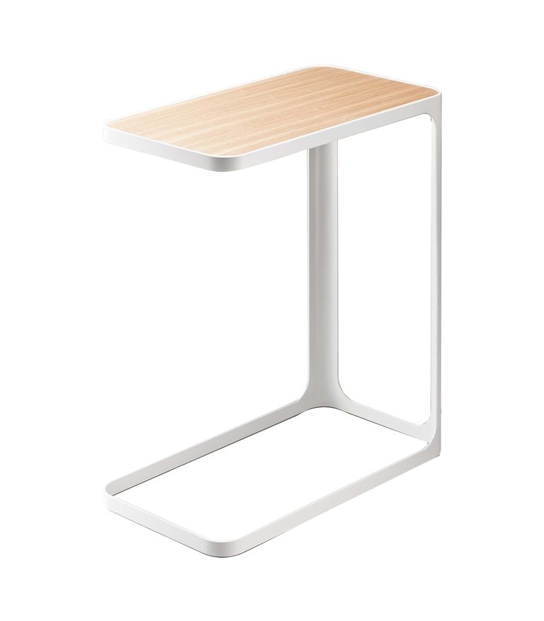 C Side Table (20" H) - Steel - White