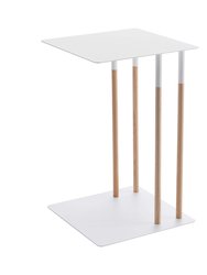 C Side Table (22" H) - Steel - White